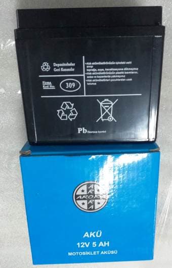 AKÜ (12V 5AH) Smart Smart 50 Cub (Arora) yedek parça