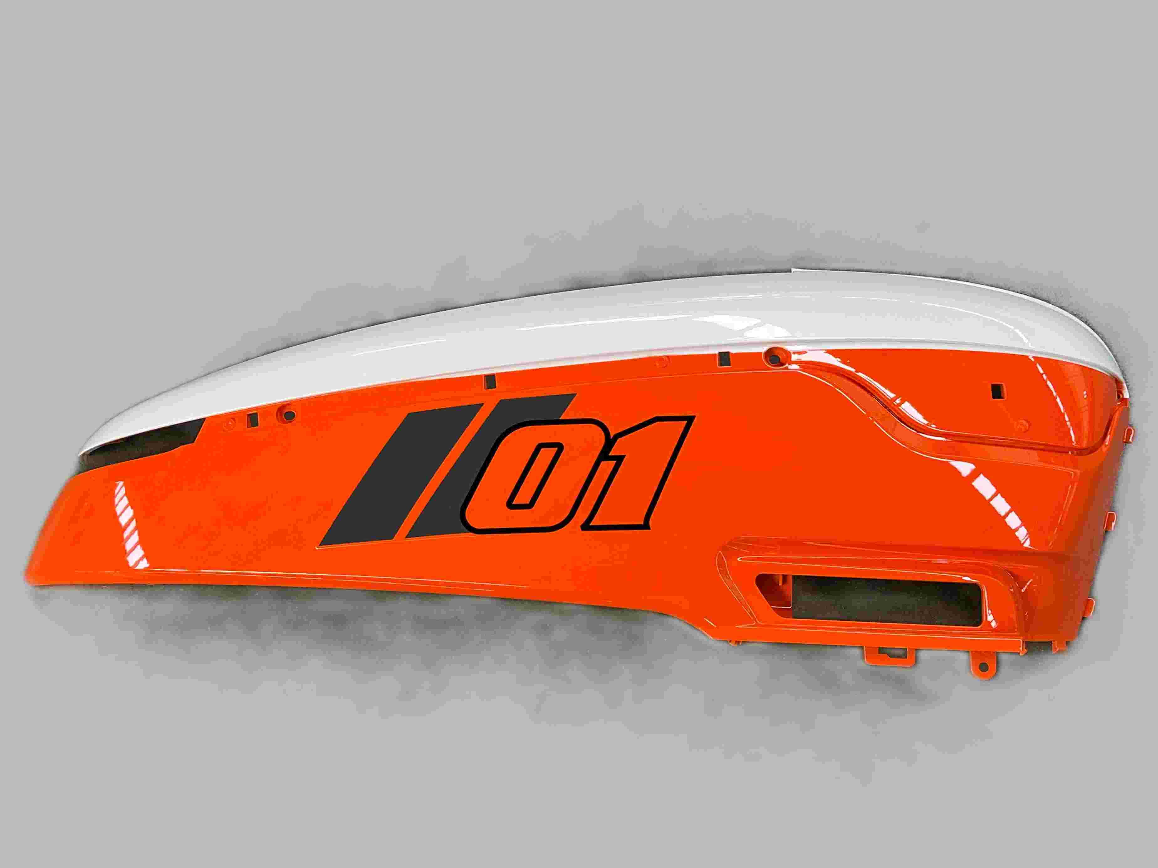 Sol Koruma Levhası Turuncu Malibu PRO Scooter (Arora) yedek parça