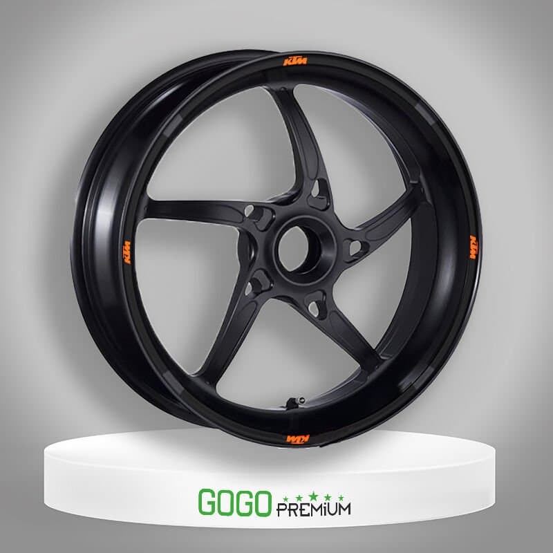 KTM Uyumlu Siyah 1 Set Jant Şeridi aksesuar