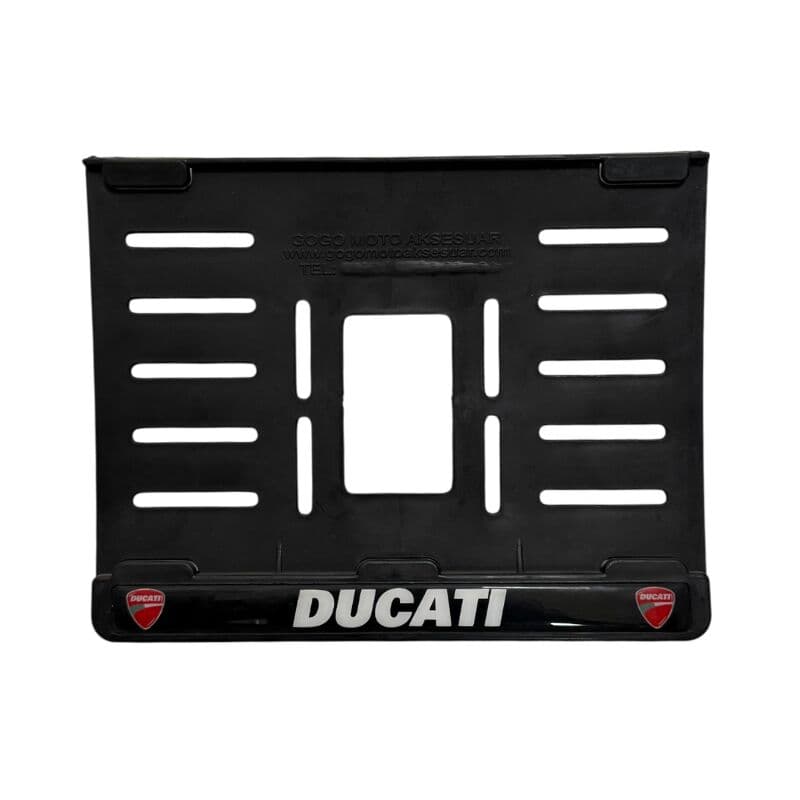 Ducati Uyumlu Beyaz Plastik (15X24 Cm) Kırılmaz Plakalık aksesuar