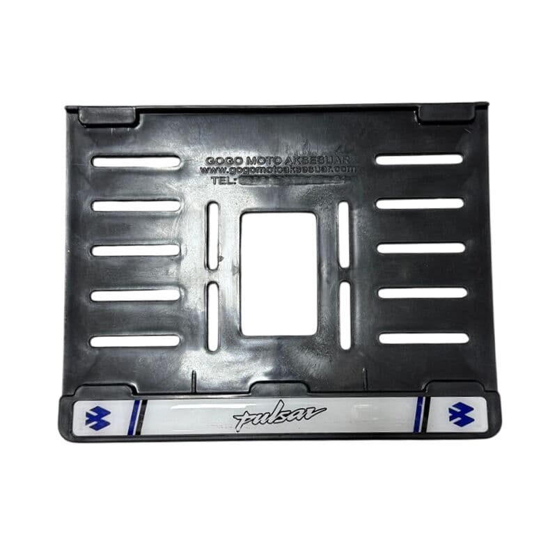 Bajaj Pulsar Uyumlu Beyaz-mavi Plastik (15X24 Cm) Kırılmaz Plakalık aksesuar