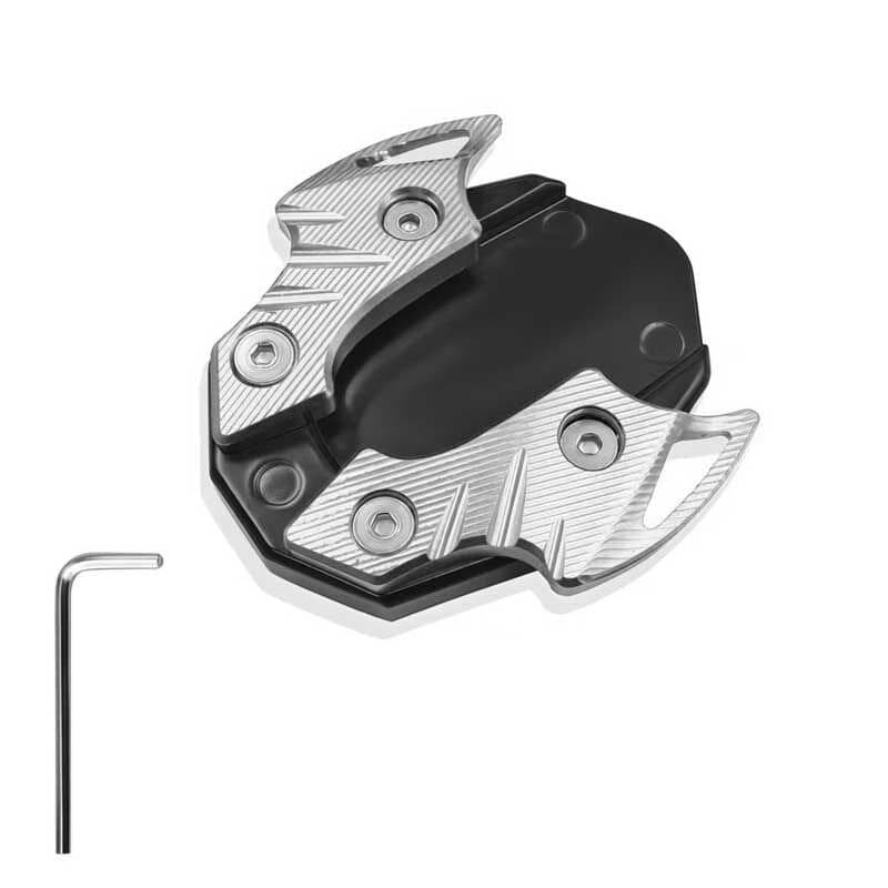 Honda PCX 2021 2024 Uyumlu Yan Ayak Genişletme Yarasa Model Nikel aksesuar