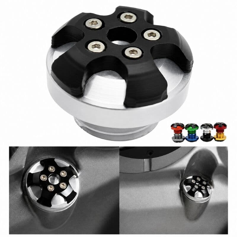 Universal Motor YAĞ Kontrol Kapağı Dekoratif Gümüş aksesuar