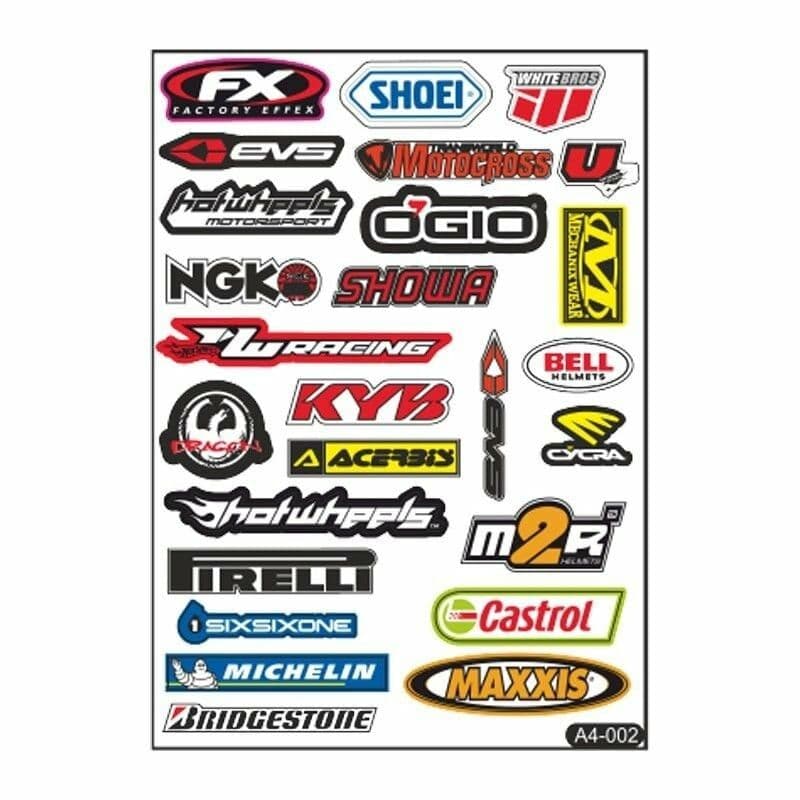 A4 Sticker 002 TEK Paket Çoklu Sticker aksesuar