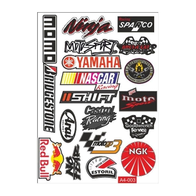 A4 Sticker 003 TEK Paket Çoklu Sticker aksesuar