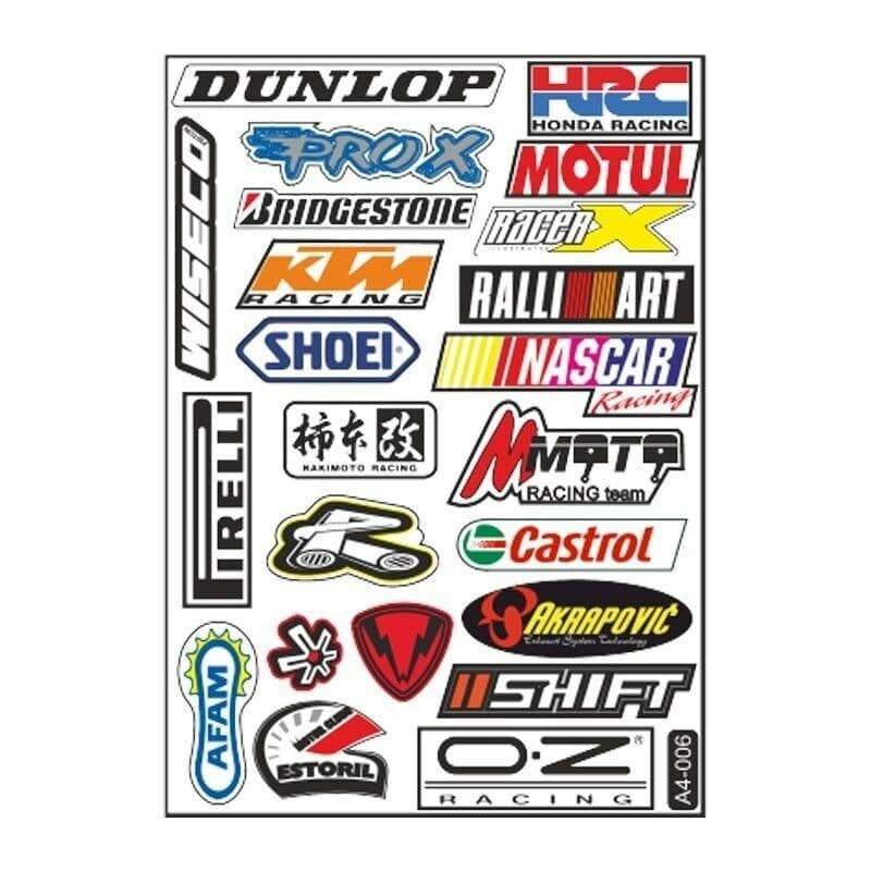 A4 Sticker 006 TEK Paket Çoklu Sticker aksesuar