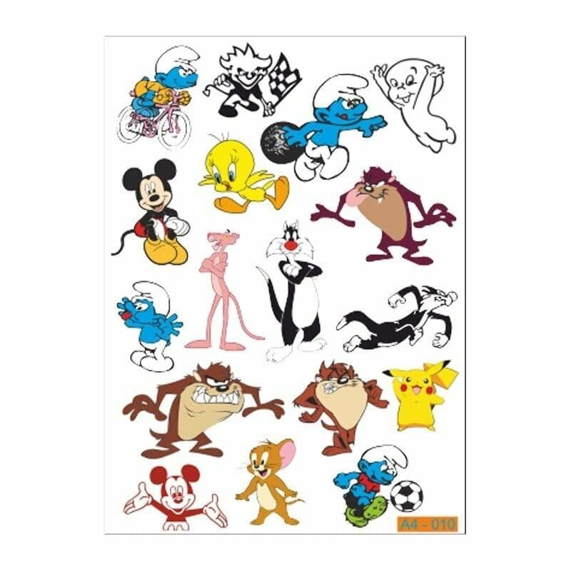 A4 Sticker 010 TEK Paket Çoklu Sticker aksesuar