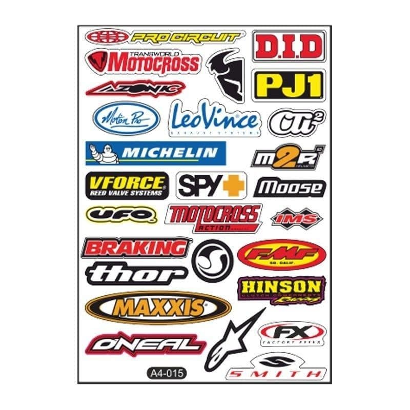 A4 Sticker 015 TEK Paket Çoklu Sticker aksesuar