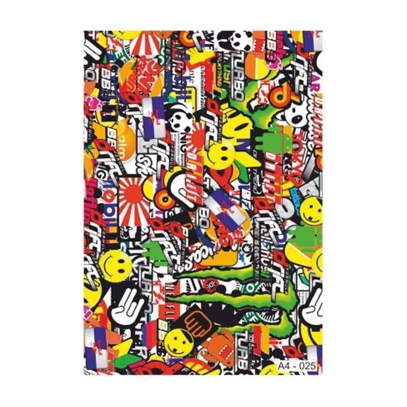 A4 Sticker 025 TEK Paket Çoklu Sticker aksesuar