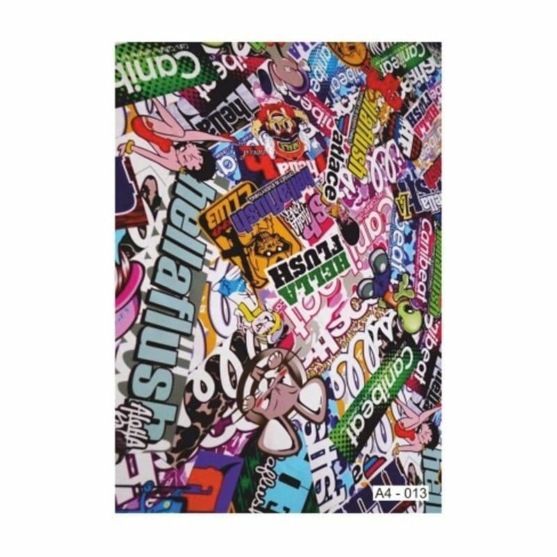 A4 Sticker 028 TEK Paket Çoklu Sticker aksesuar