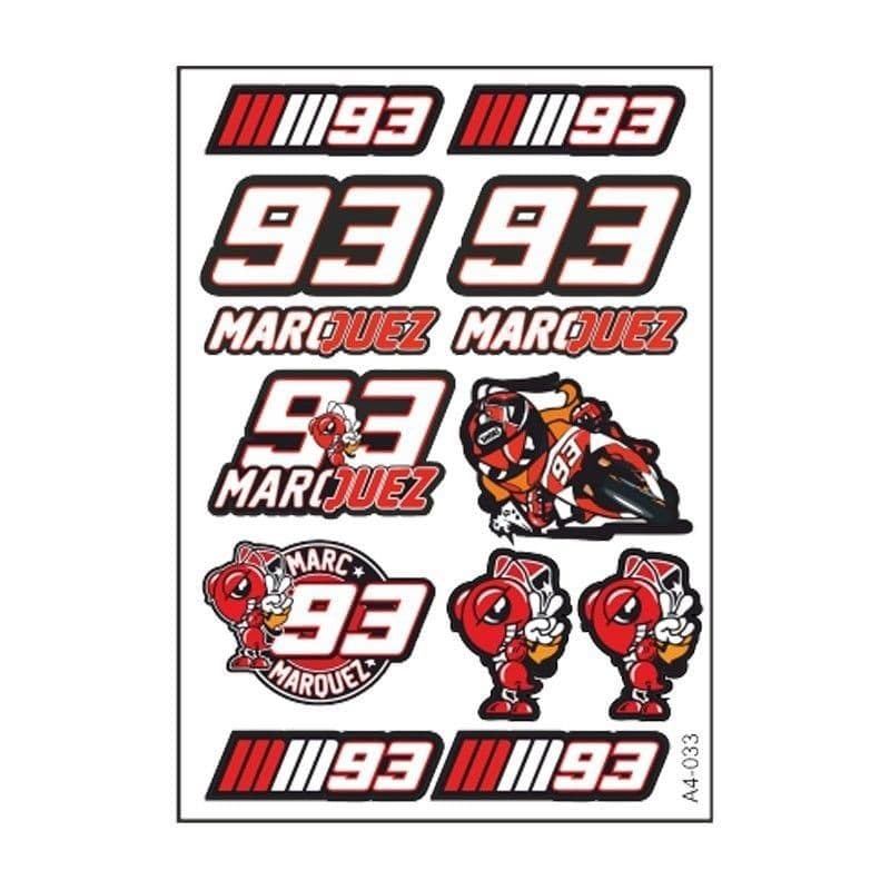 A4 Sticker 033 TEK Paket Çoklu Sticker aksesuar