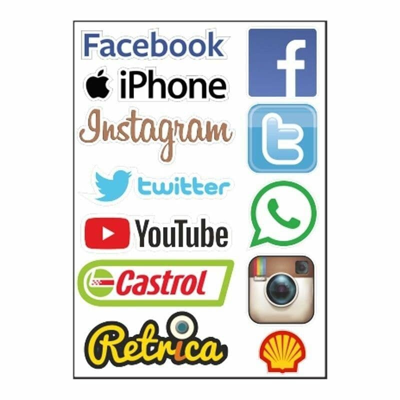 A4 Sticker 057 TEK Paket Çoklu Sticker aksesuar