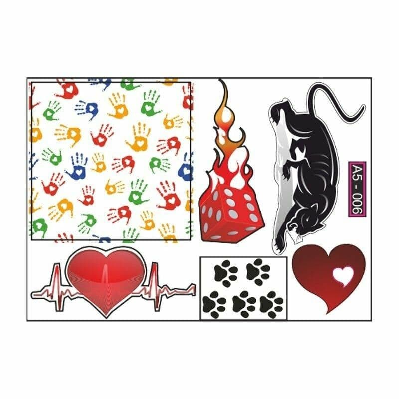 A5 Sticker 010 TEK Paket Çoklu Sticker aksesuar