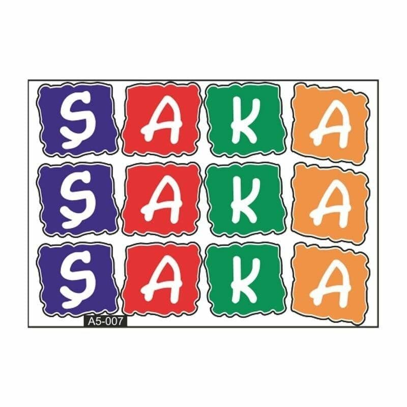 A5 Sticker 011 TEK Paket Çoklu Sticker aksesuar