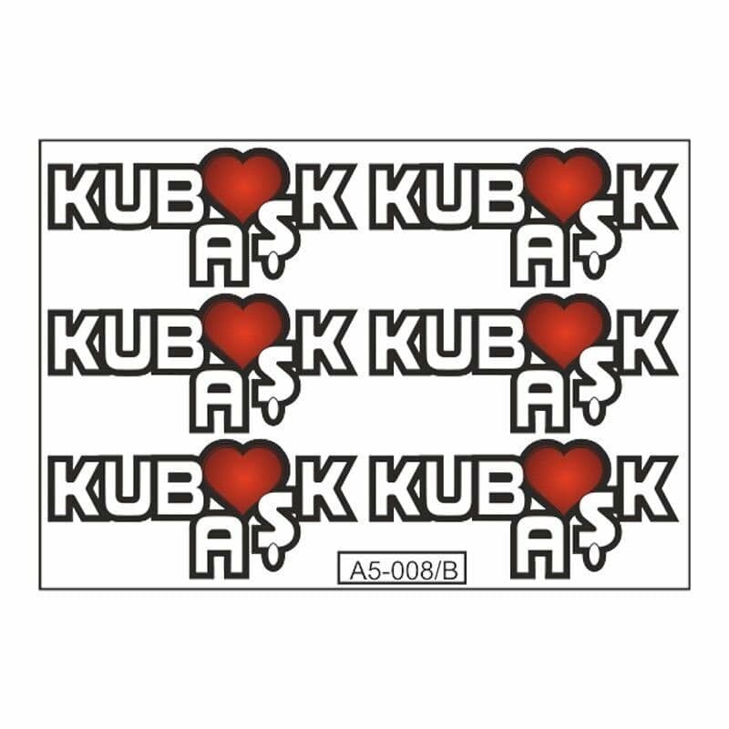 A5 Sticker 012 TEK Paket Çoklu Sticker aksesuar