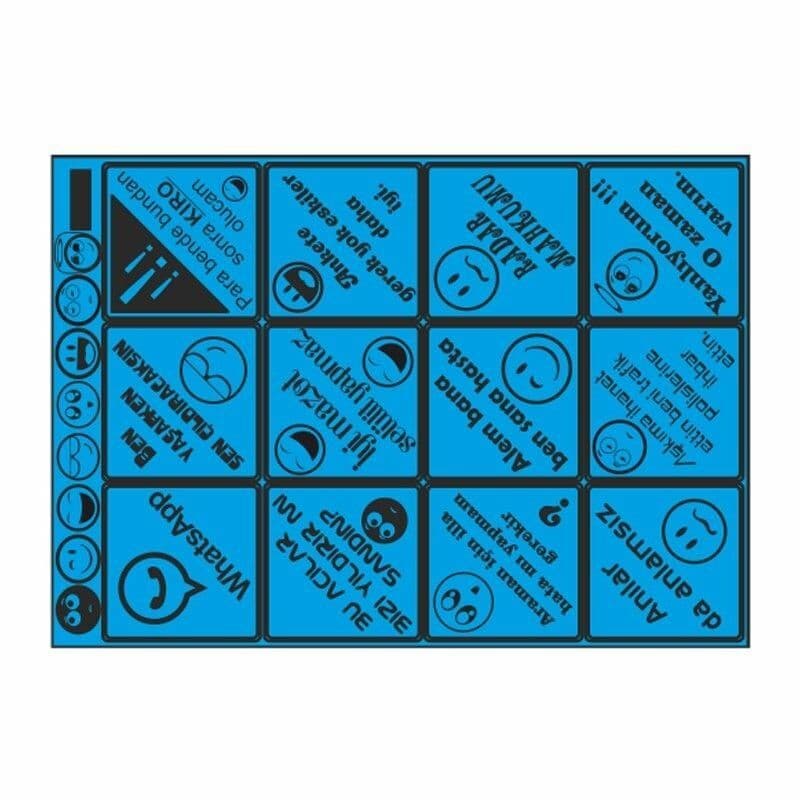 A5 Sticker 041 TEK Paket Çoklu Sticker aksesuar