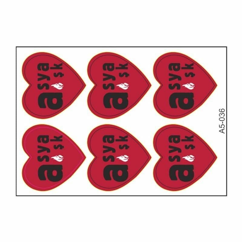 A5 Sticker 048 TEK Paket Çoklu Sticker aksesuar