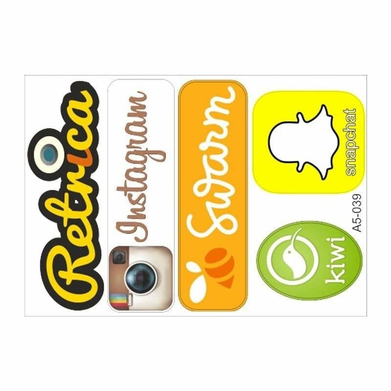 A5 Sticker 051 TEK Paket Çoklu Sticker aksesuar