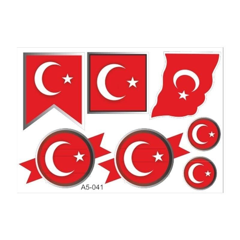A5 Sticker 053 TEK Paket Çoklu Sticker aksesuar