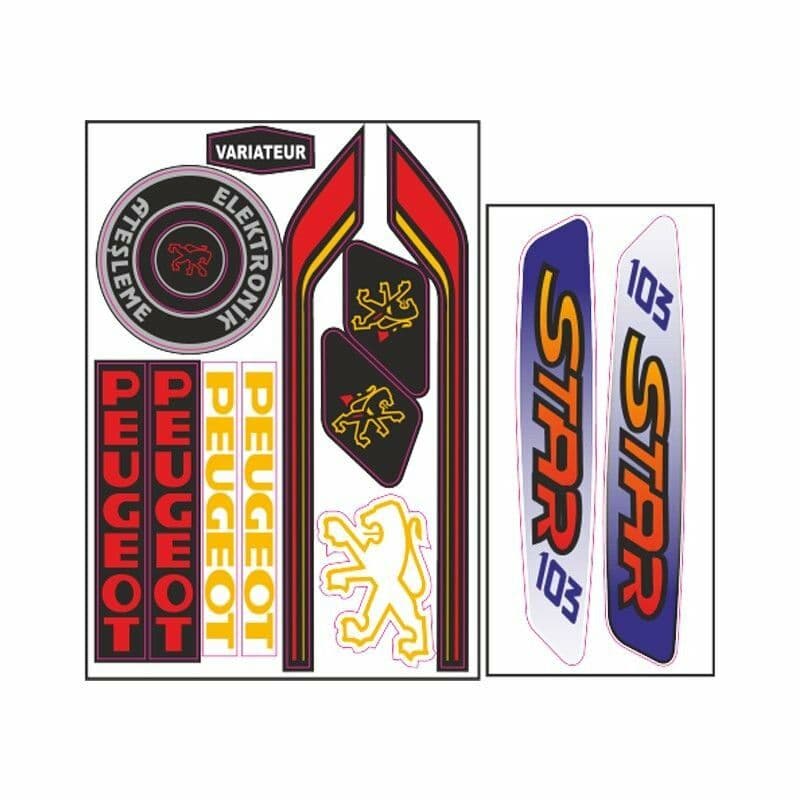 Mobylette 005 Sticker aksesuar