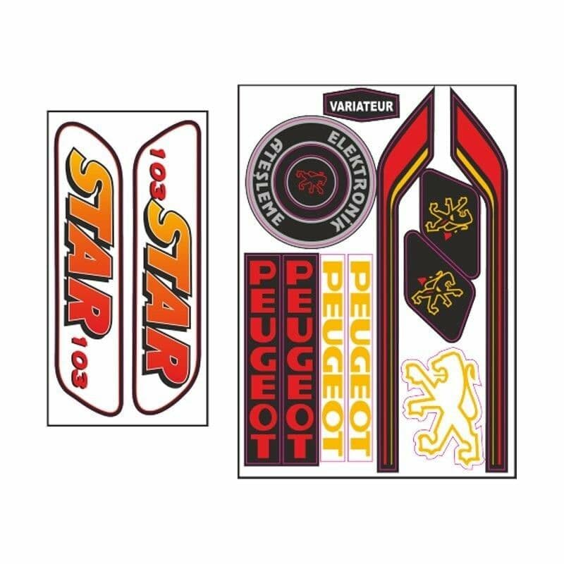 Mobylette 006 Sticker aksesuar