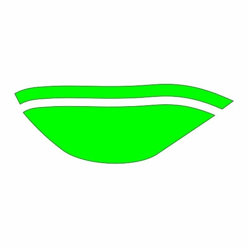 CG FLO Yeşil Ön Çamurluk Ön Sticker aksesuar
