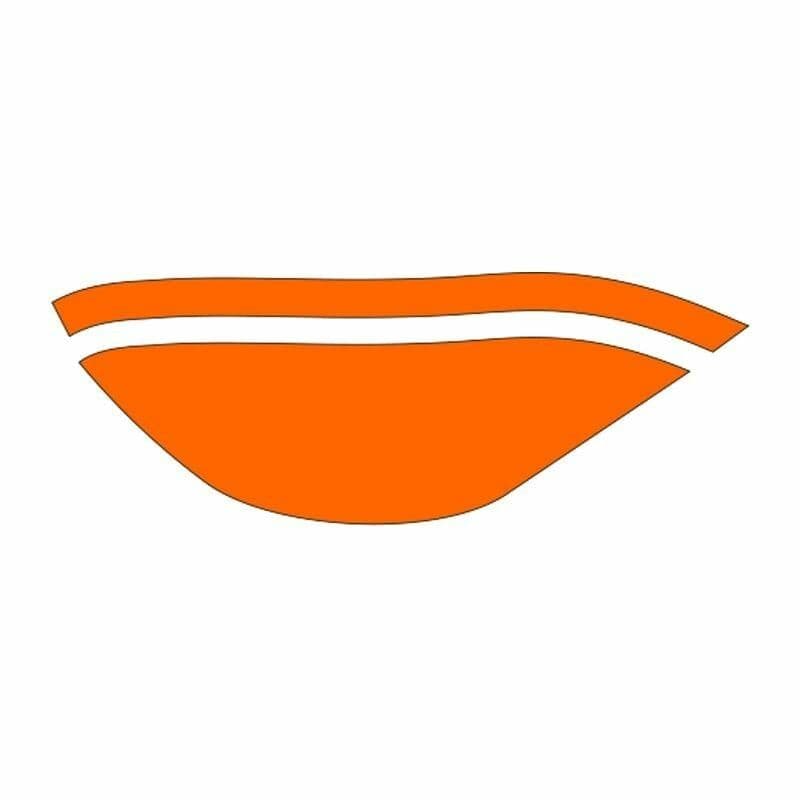 CG FLO Turuncu Ön Çamurluk Ön Sticker aksesuar