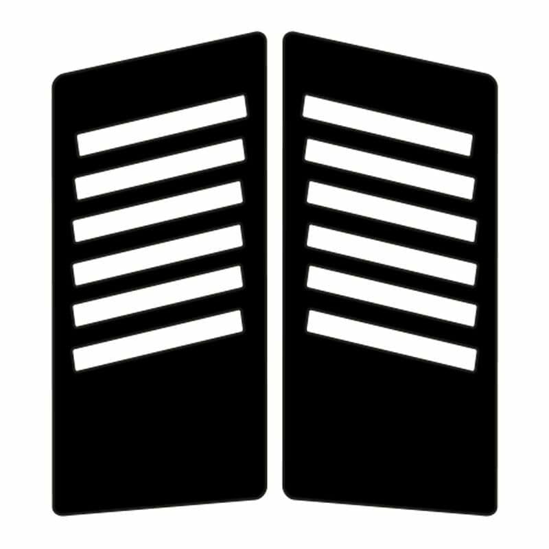 CG Siyah Yan Kapak Sticker aksesuar