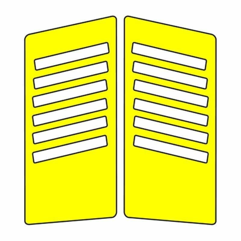 CG Sarı Yan Kapak Sticker aksesuar
