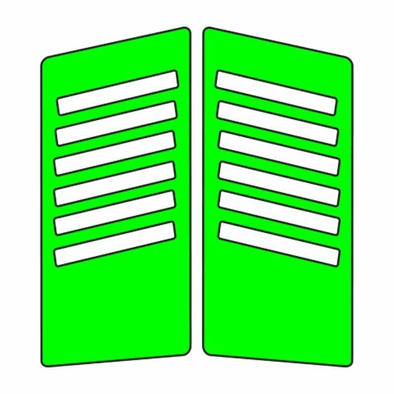 CG Florasan Yeşil Yan Kapak Sticker aksesuar