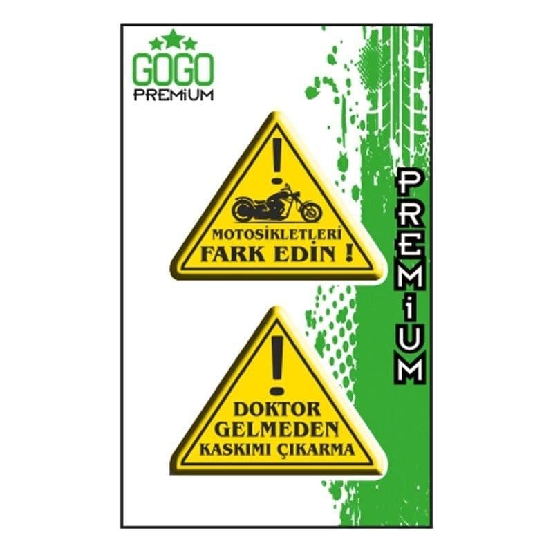 Fark Edin (4X5 Cm) İkili Damla Etiket aksesuar