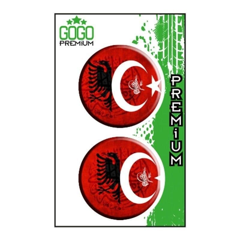Bayrak 2 (5X5 Cm) İkili Damla Etiket aksesuar