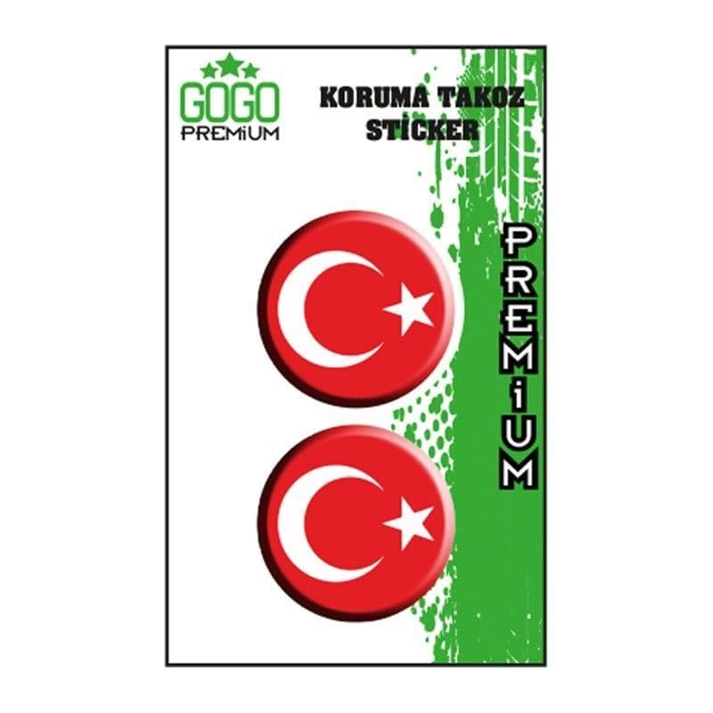 Bayrak Koruma Takozu İkili Damla Sticker aksesuar