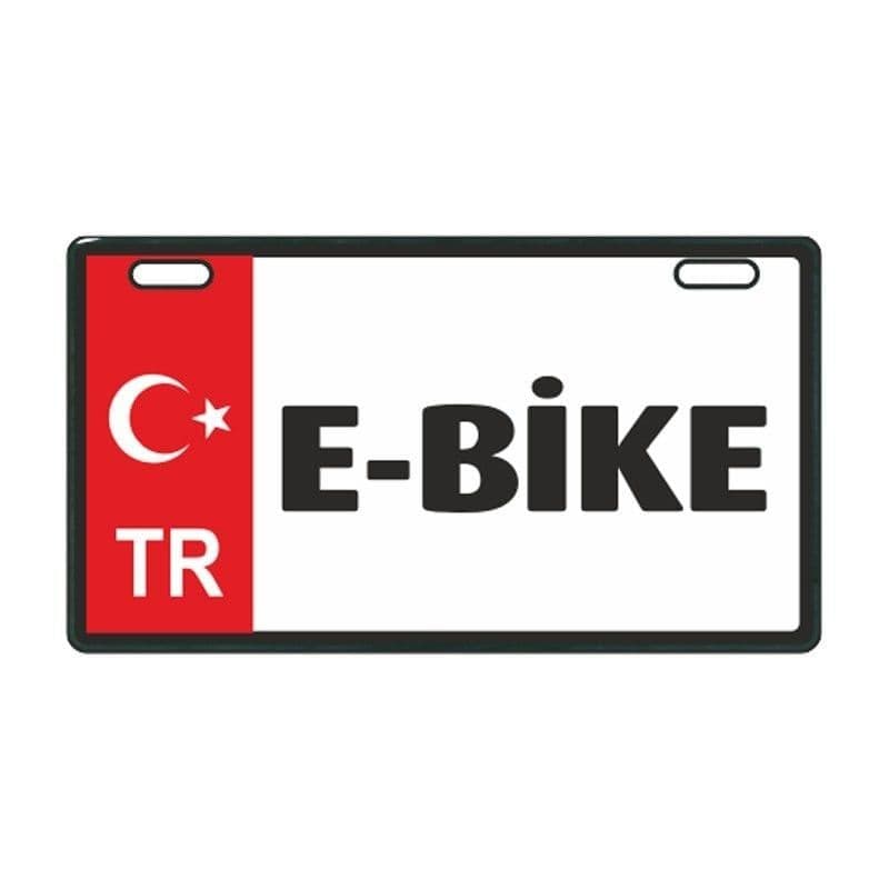 Kırmızı E-bike E-bike Plakalık aksesuar