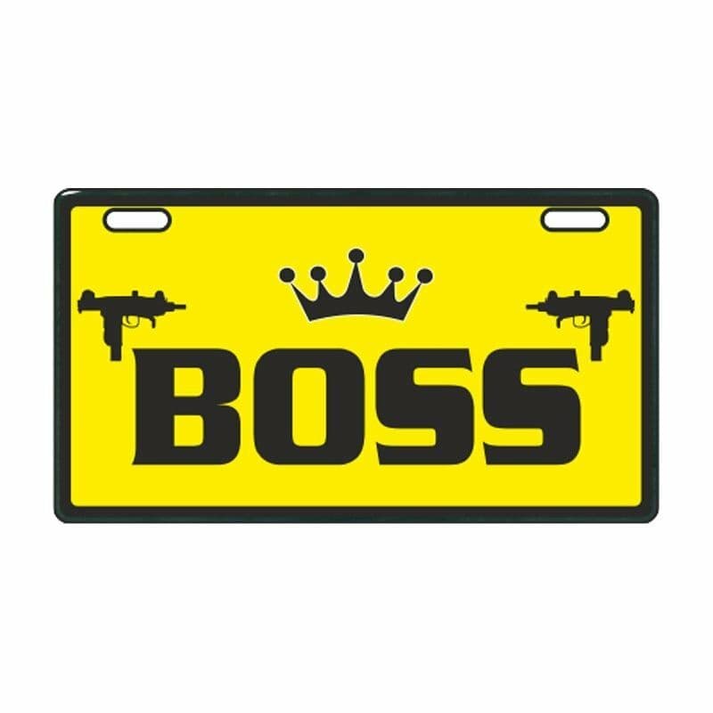 Sarı Boss E-bike Plakalık aksesuar