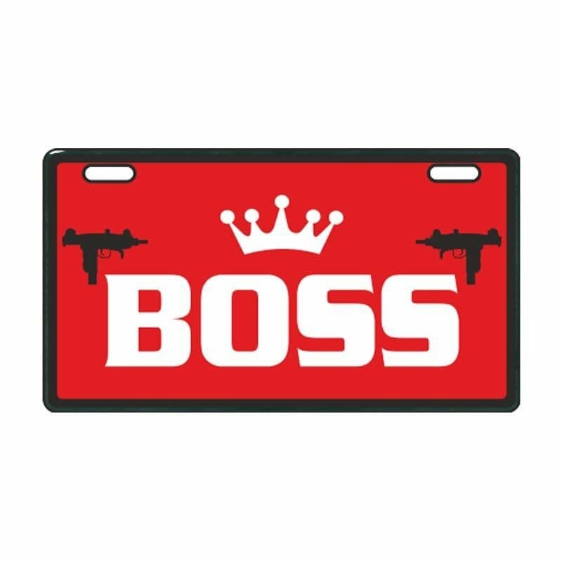 Kırmızı Boss E-bike Plakalık aksesuar