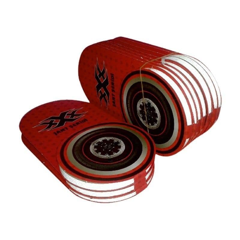 Reflektör Beyaz 7CM X 7 M Lüks 1 Set Jant Şeridi aksesuar