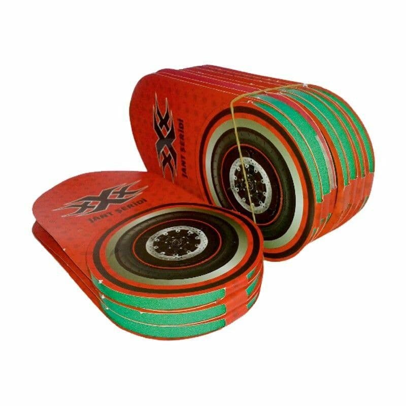 Reflektör Yeşil 7CM X 7 M Lüks 1 Set Jant Şeridi aksesuar