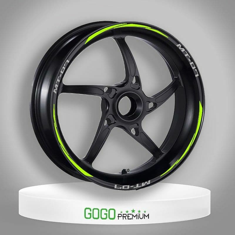 Florasan Sarı Yamaha MT-07 Uyumlu 1 Set Jant Şeridi aksesuar