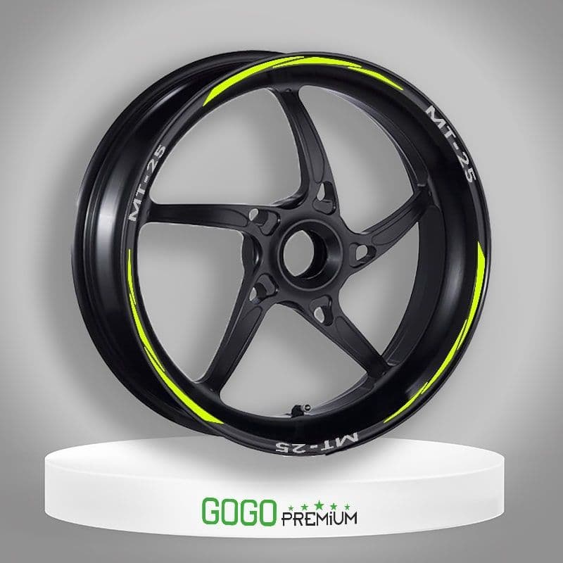 Florasan Sarı Yamaha MT-25 Uyumlu 1 Set Jant Şeridi aksesuar