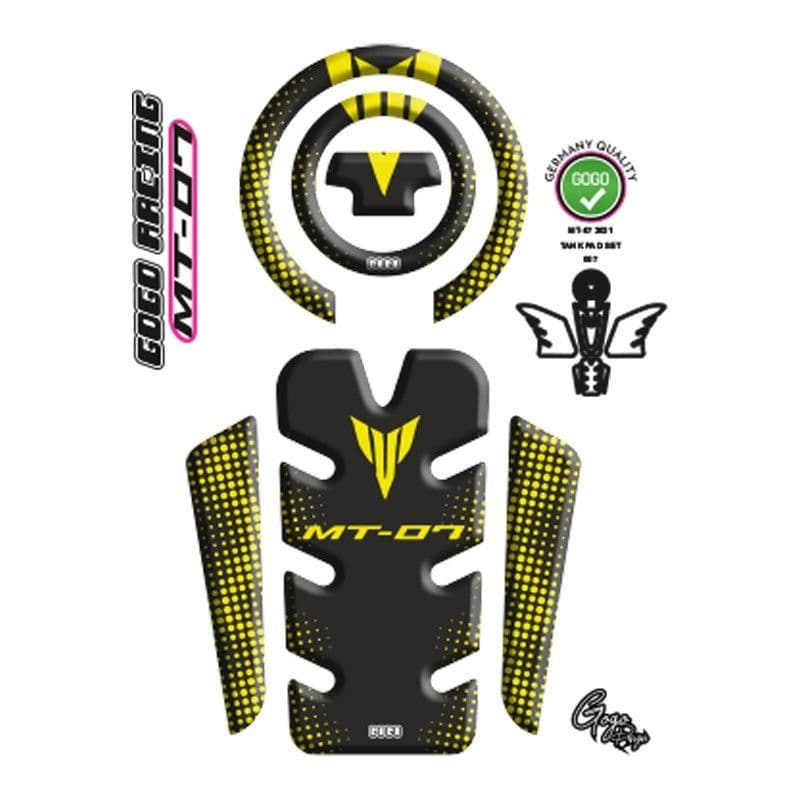 Yamaha MT07 2021 - 2024 Uyumlu Tank PAD 007 aksesuar
