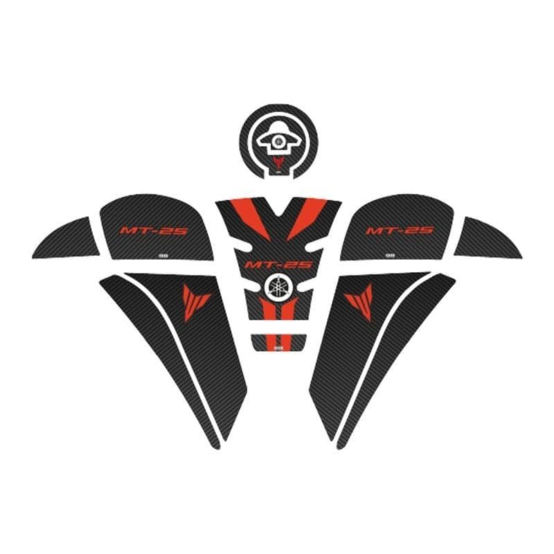 Yamaha MT25 2020 - 2024 Uyumlu Tank PAD Set 001 aksesuar