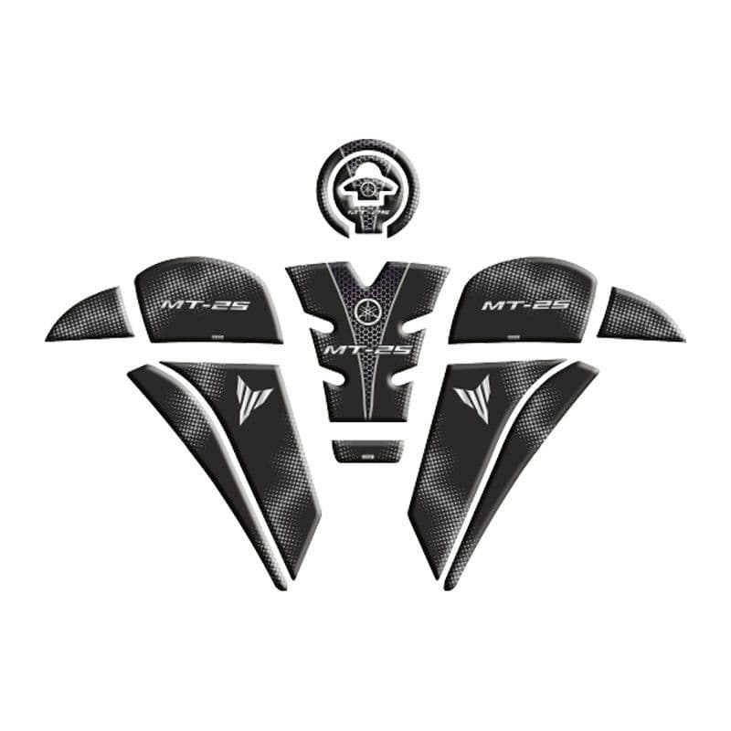 Yamaha MT25 2020 - 2024 Uyumlu Tank PAD Set 006 aksesuar