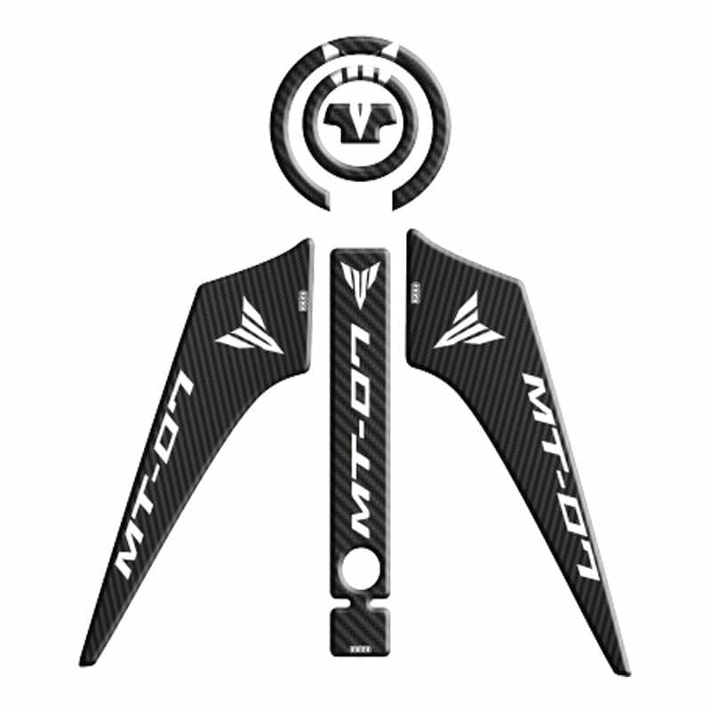 Yamaha MT07 2014 - 2017 Uyumlu Tank PAD Set 004 aksesuar