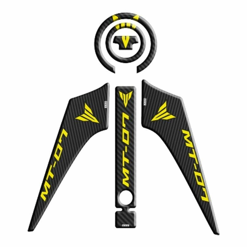 Yamaha MT07 2014 - 2017 Uyumlu Tank PAD Set 005 aksesuar
