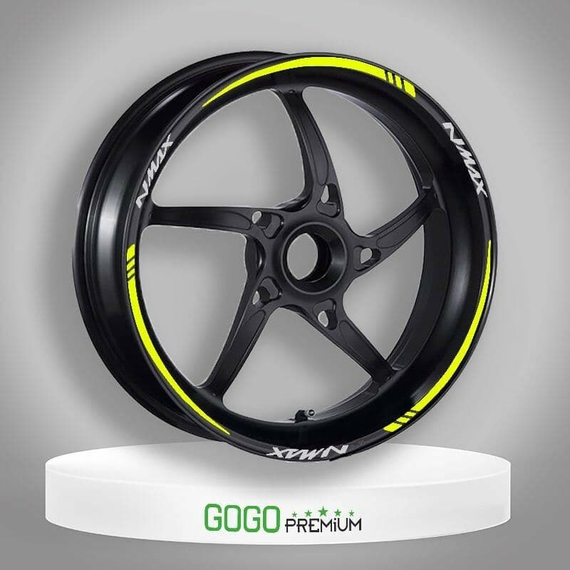 Florasan Sarı IV Yamaha Nmax Uyumlu 1 Set Jant Şeridi aksesuar