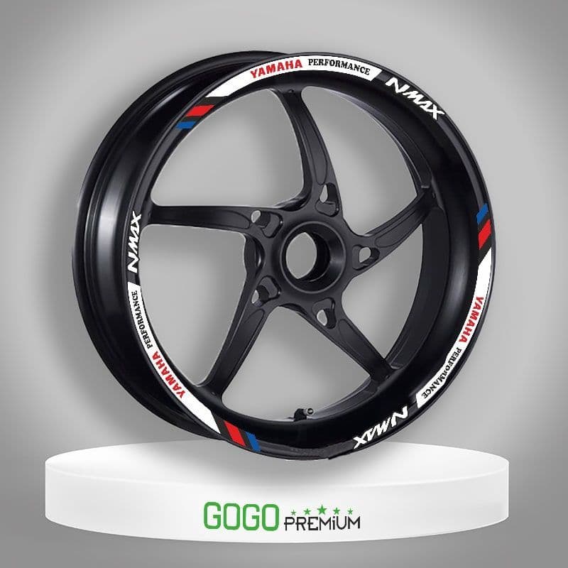 M Power Beyaz Yamaha Nmax Uyumlu 1 Set Jant Şeridi aksesuar