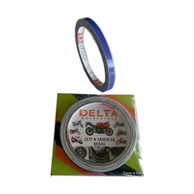 Mavi 7CM X 7 M Opak 1 Set Jant Şeridi aksesuar