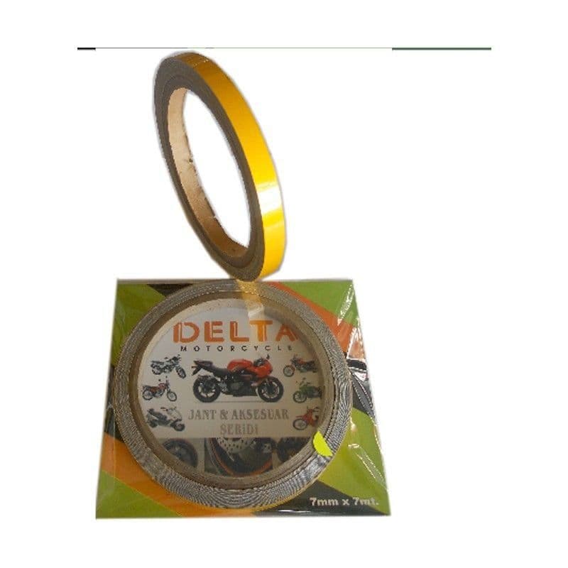 Sarı 7CM X 7 M Opak 1 Set Jant Şeridi aksesuar