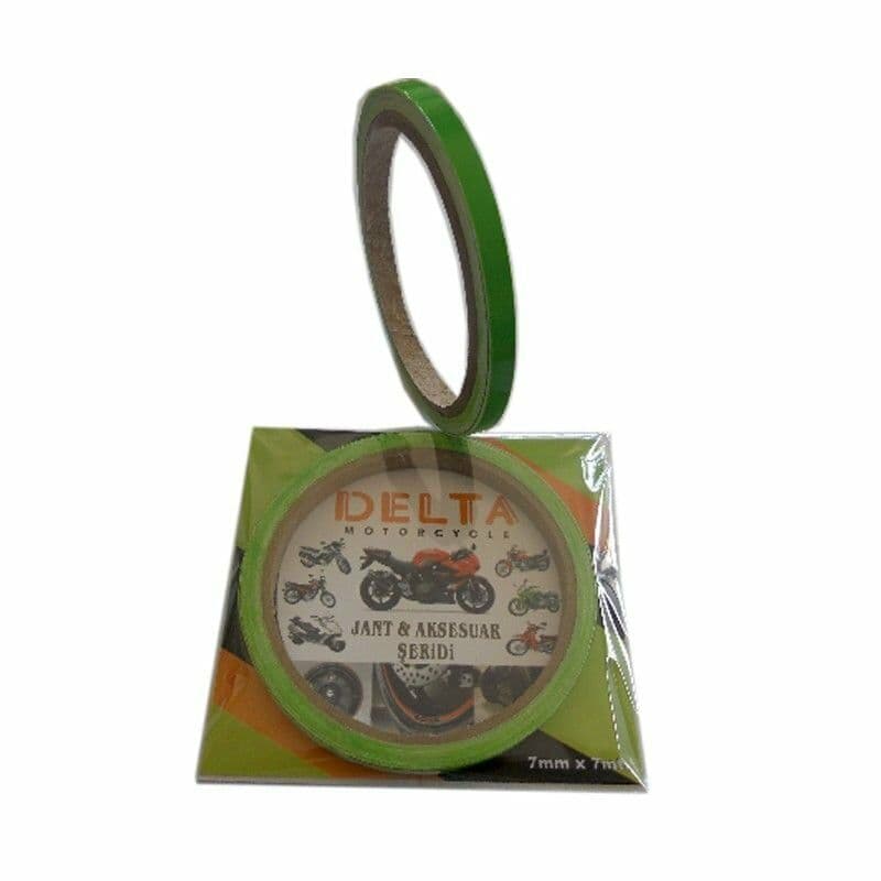 Yeşil 7CM X 7 M Opak 1 Set Jant Şeridi aksesuar